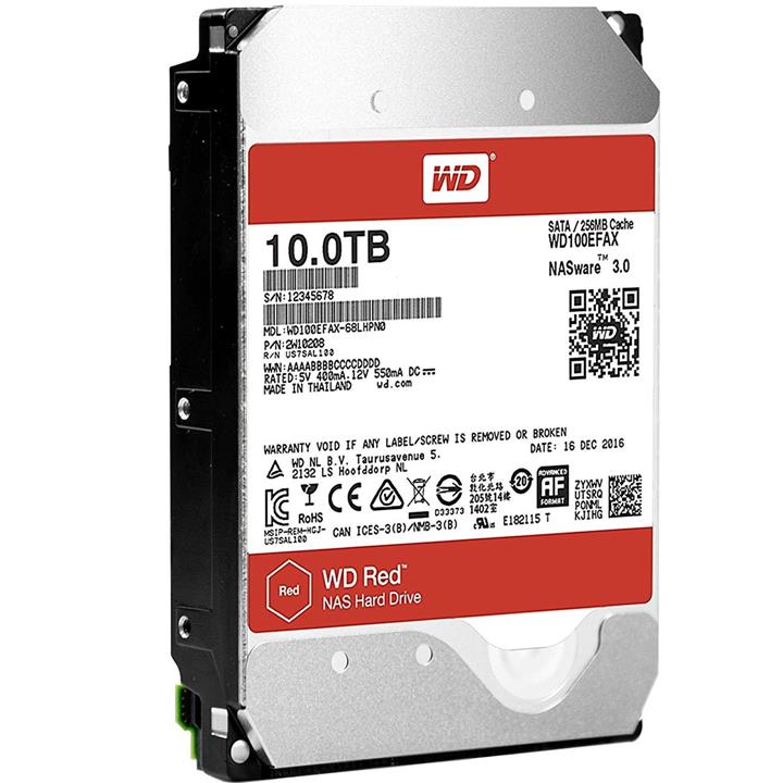 هارددیسک اینترنال وسترن دیجیتال سری Red مدل WD100EFAX ظرفیت 10 ترابایت Western Digital Red WD100EFAX Internal Hard Disk - 10TB